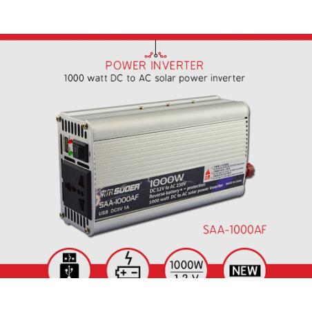 Inverter with Anti-reverse Protection 1000W 12V 220V