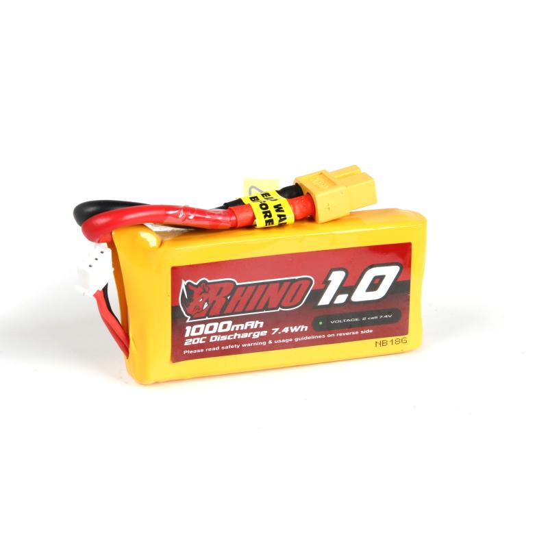 Batterie Rhino 1000mAh 2S 20C Lipo Pack w/XT60