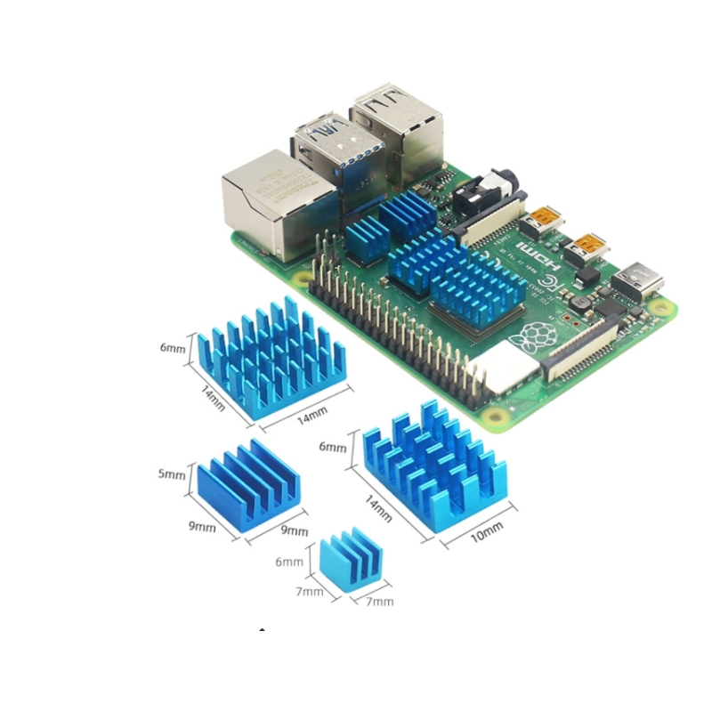 Radiateurs bleu pour Raspberry PI 4 (4ps)