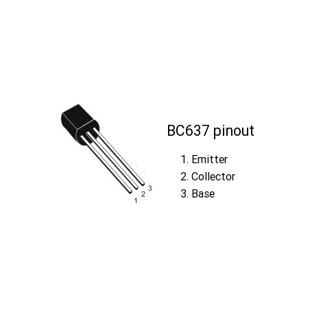 BC637 Transistors bipolaires 500mA 60V NPN