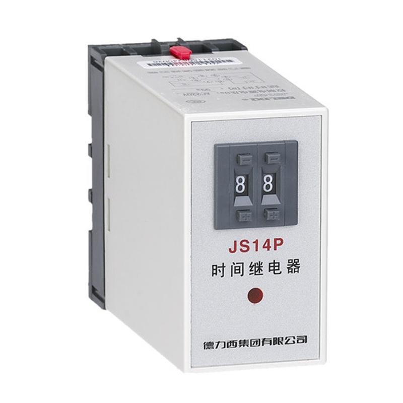 JS14P minuterie 1-99 secondes Affichage numérique temporisation relais temporisé avec Base AC 380V