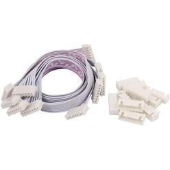 Cable 8P double connecteur femelle nappe 30cm  XH2.54