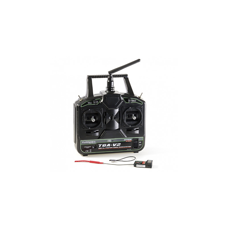 Manette Turnigy T6A-V2 Mode 2 AFHDS 2.4GHz 6Ch Transmitter w/Receiver