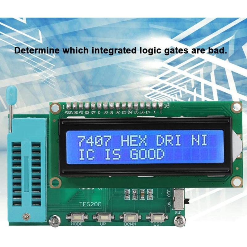 Testeur des circuits intégrés logiques series 74, 40 et 45