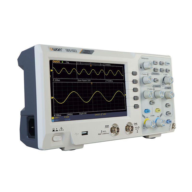 Oscilloscope numérique 20MHZ 2 Voies SDS1022