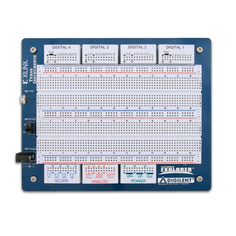 Electronics Explorer Board, USB/Micro USB, Digilent