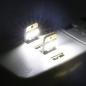Mini Pocket Card USB Power Keychain LED Night Light Black