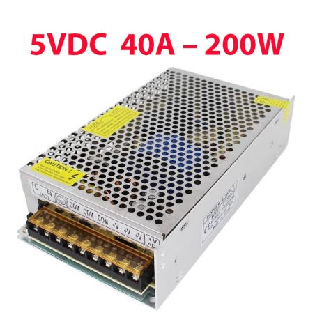 Alimentation AC110V / 220V à DC 5V 40A 200W