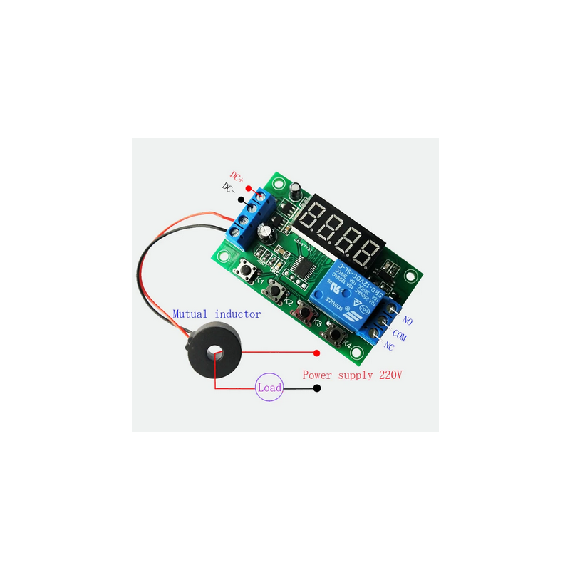 Module de détection de courant ca 220V, plaque de protection contre les surintensités ca, transformateur de capteur de courant