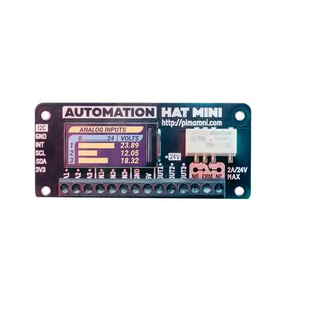 PIM487 Carte d'évaluation, Automation HAT Mini, 24V, LCD, Moniteur, Contrôle