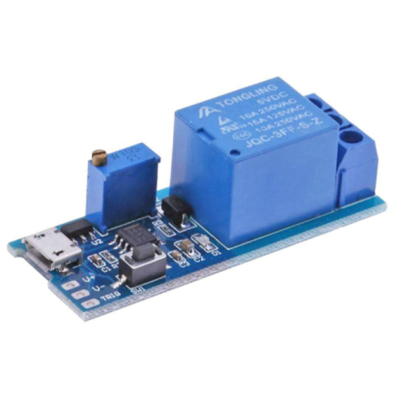 MODULE RELAIS TEMPORISE 5V-30V DC AVEC PORT MICRO USB