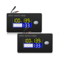 Indicateur LCD Battery Capacity Voltage Meter with Alarm and External Temperature Sensor HS-03Y