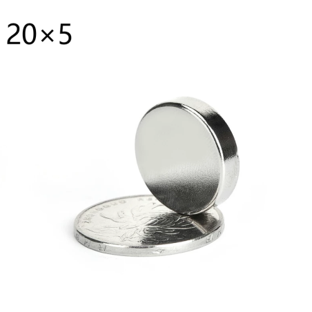 Aimant Rond N35 En Néodyme 20X5mm