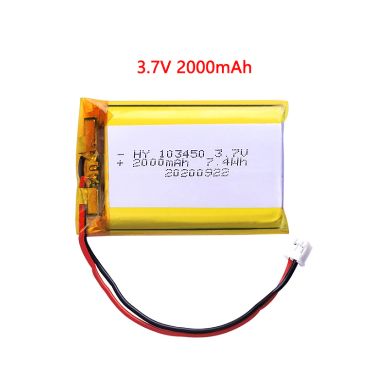 BATTERIE LIPO 3.7V 2000Mah connecteur JST PH2.0MM