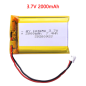 BATTERIE LIPO 3.7V 2000Mah connecteur JST PH2.0MM