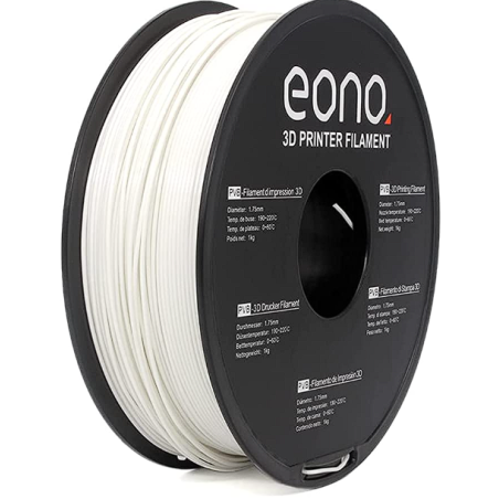 Filament Eono PVB 3D Filament Blanc 1.75mm 1kg