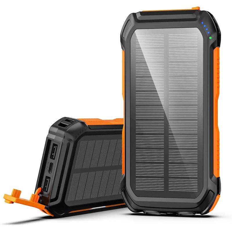 Chargeur Solaire 26800mAh, Solar Power Bank (5V / 3A) Sortie Charge Rapide