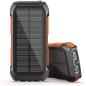 Chargeur Solaire 26800mAh, Solar Power Bank (5V / 3A) Sortie Charge Rapide