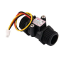 Capteur de débit d’eau YF-S201C Noir  G1/2 1-30L/min 5-15V
