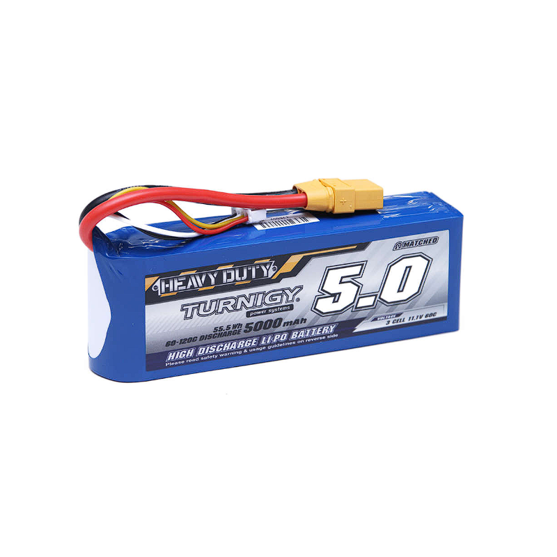 Batterie Turnigy 5000mAh 3S 60-120C Lipo Pack avec XT-90