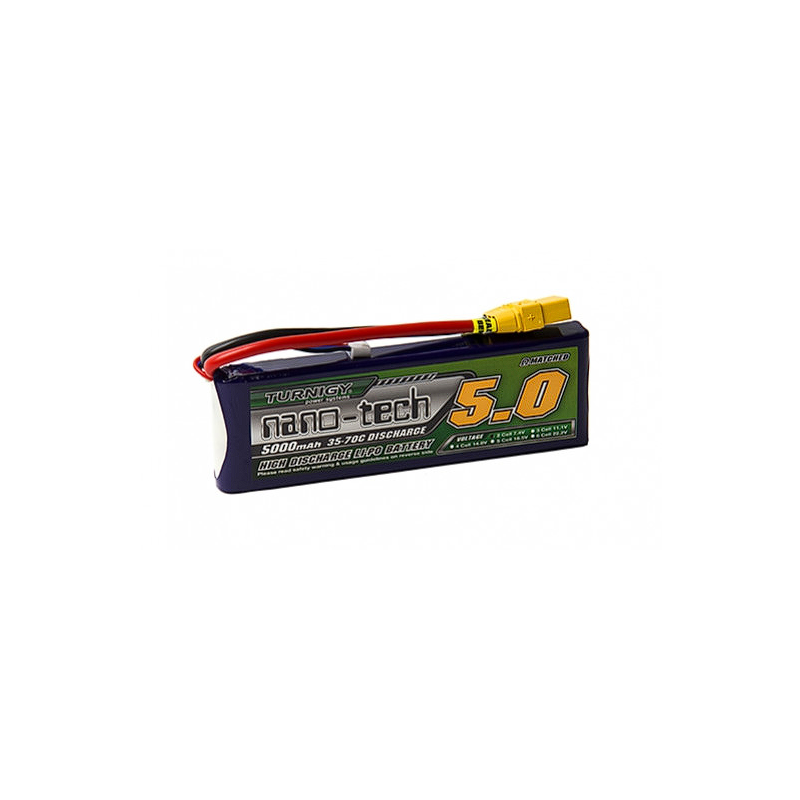 Batterie nano-tech 5000mah 2S 35-70C Lipo Pack XT90