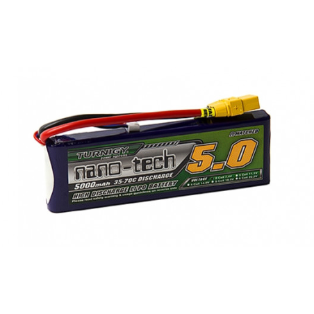 Batterie nano-tech 5000mah 2S 35-70C Lipo Pack XT90