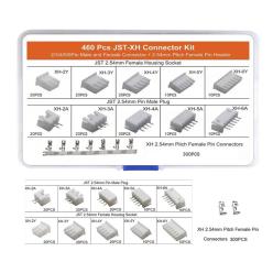 Kit connecteurs Dupont JST-XH 2.54mm (460 pcs)