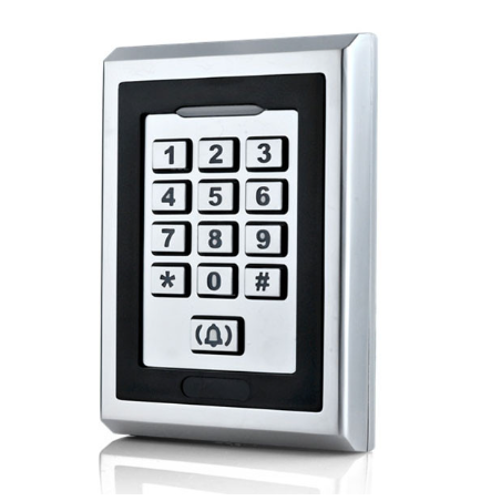 Clavier RFID en métal pour système de contrôle d'accès de porte extérieur étanche IP68 K5EM