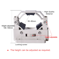 Support de fixation pour tube laser CO2 de 50 mm à 80 mm adapté à la machine de gravure