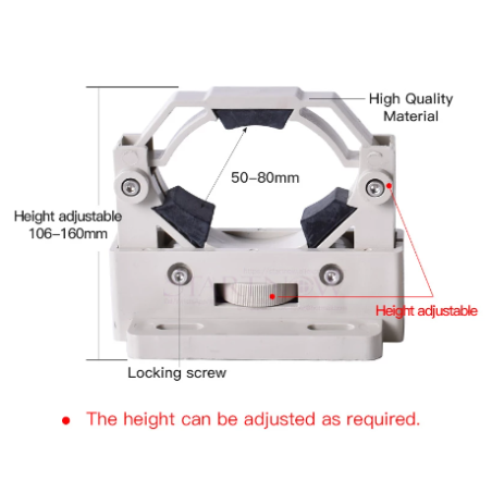Support de fixation pour tube laser CO2 de 50 mm à 80 mm adapté à la machine de gravure