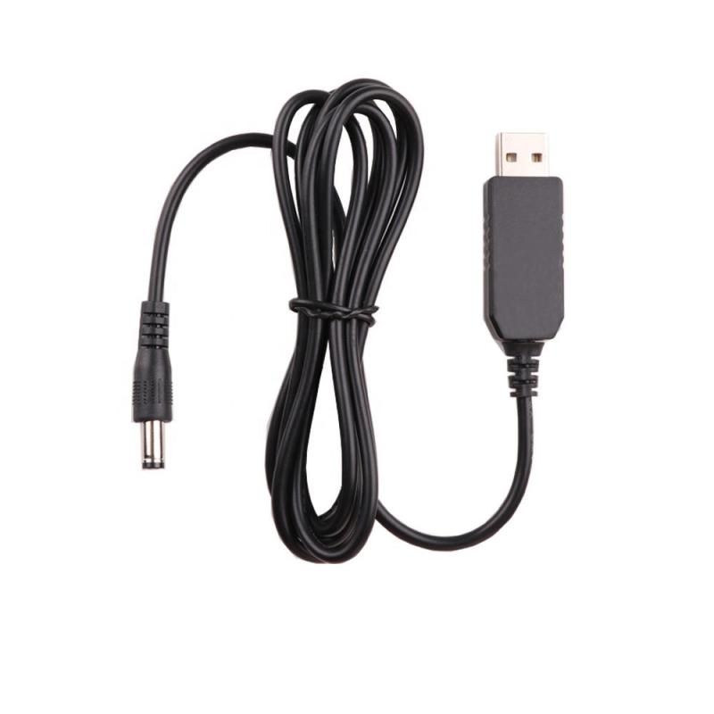 Cable USB 5V step up booster vers 12V 5.5X2.1MM