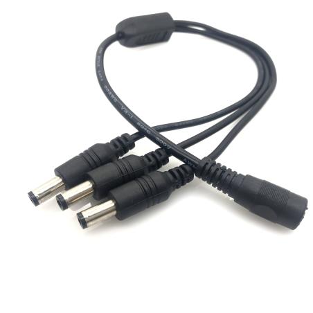 Cable connecteur DC femelle vers 3 DC males 5.5X2.5mm