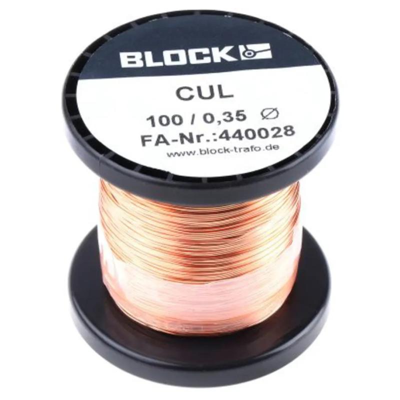 Filament cuivre emaillé Enameled copper wire 0.35MM Par metre