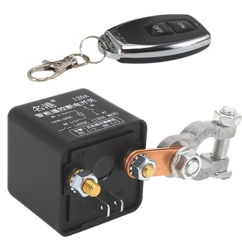 Interrupteur et isolateur de batterie universel 12V 120A avec télécommande