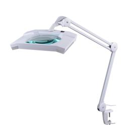 Lampe loupe 9002LED rectangulaire avec support 12W 5D 150MM