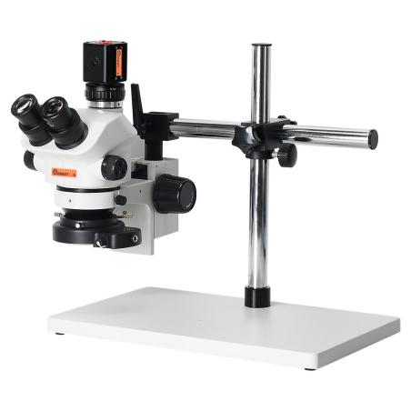 Microscope trinoculaire 24MP 4K 1080P Caméra vidéo HDMI Simul-Focal 3.5X-100X