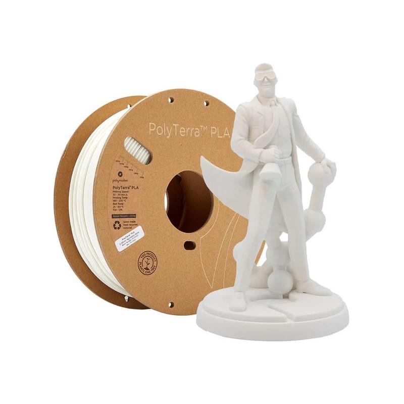 Filament Polymaker PolyTerra PLA Blanc 1.75MM 1Kg