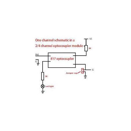 Carte d'isolation à optocoupleur 4 canaux PC817 3.6-30V