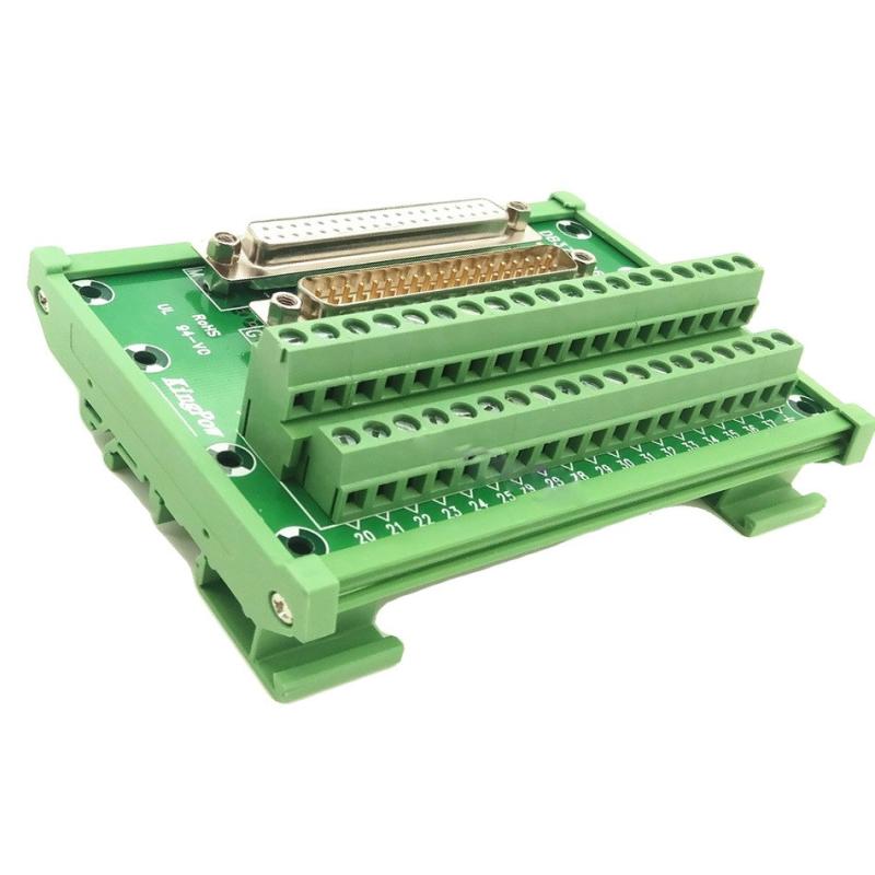 Module d'interface DIN RAIL DB37 37 broches D-SUB DR-37 mâle femelle